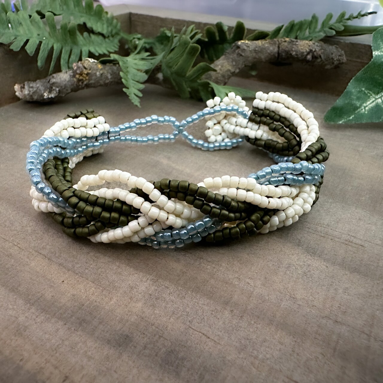 Seed Beaded Braided Bracelet with Danielle Wickes - Free Online